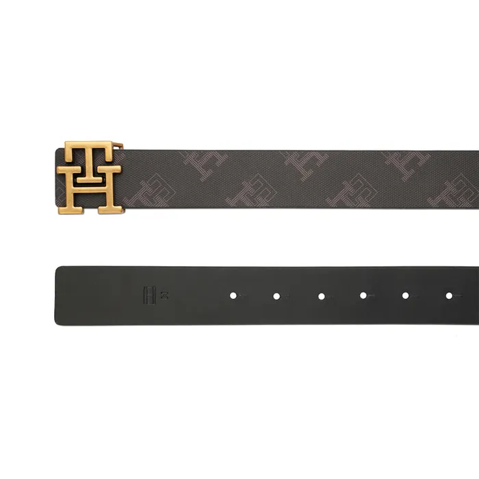 Tommy Hilfiger Brown & Black Bishop Reversible Belt - Medium