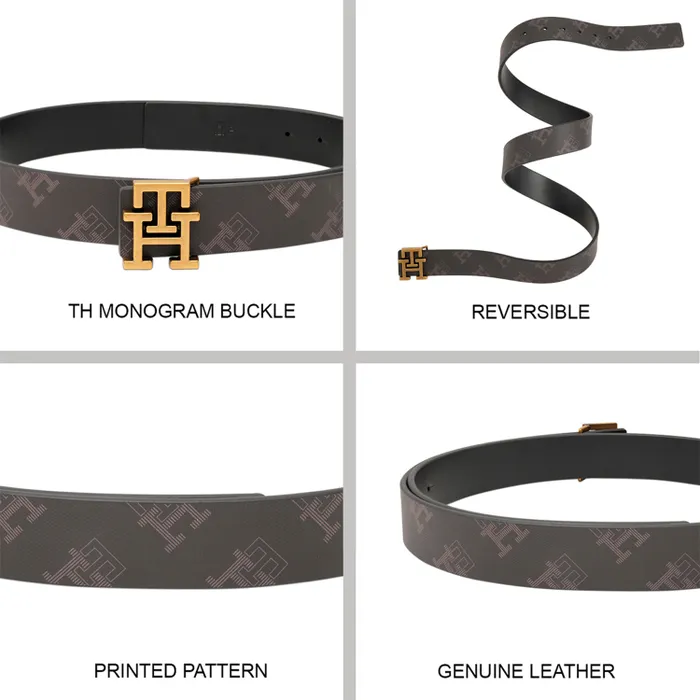 Tommy Hilfiger Brown & Black Bishop Reversible Belt - Medium