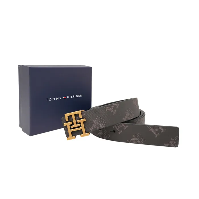 Tommy Hilfiger Brown & Black Bishop Reversible Belt - Small