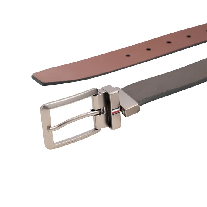 Tommy Hilfiger Brown & Tan Brooklet Reversible Belt - Large