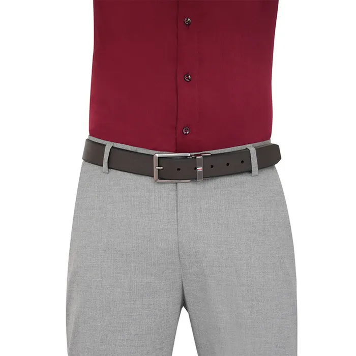Tommy Hilfiger Brown & Tan Brooklet Reversible Belt - Extra Large