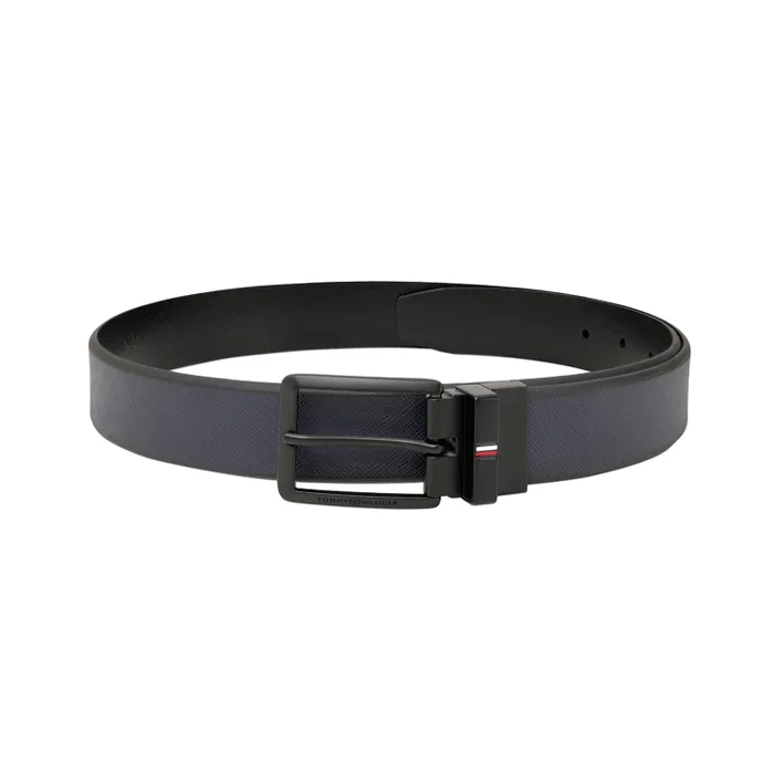 Tommy Hilfiger Navy & Black Brooklet Reversible Belt - Medium