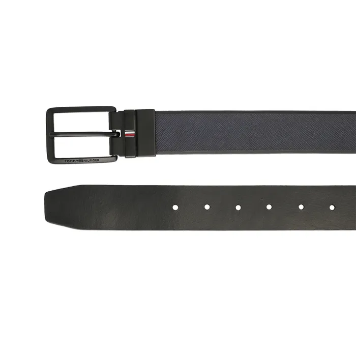 Tommy Hilfiger Navy & Black Brooklet Reversible Belt - Medium