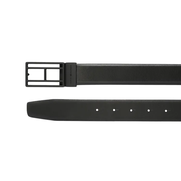 Tommy Hilfiger Black & Black Clapham Reversible Belt - Large