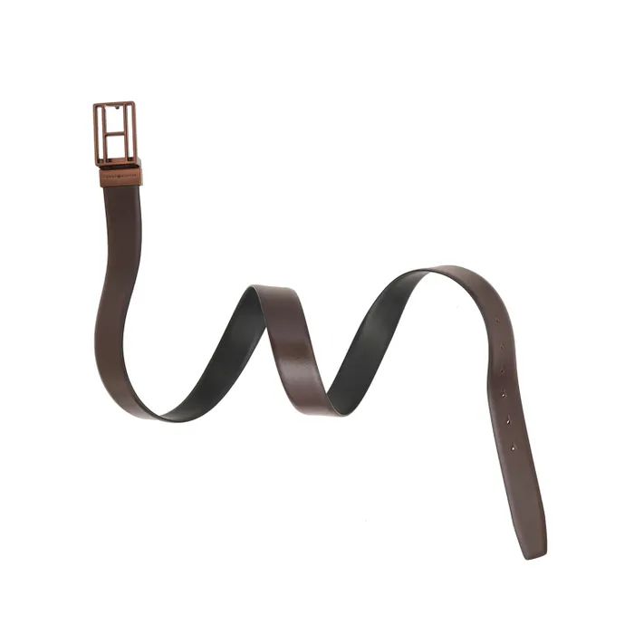 Tommy Hilfiger Brown & Black Clapham Reversible Belt - Medium