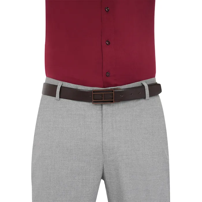 Tommy Hilfiger Brown & Black Clapham Reversible Belt - Small