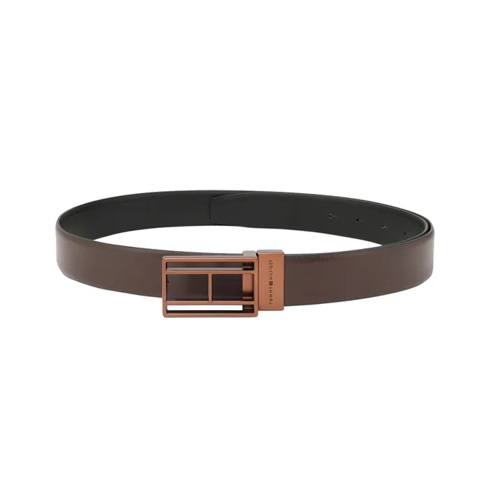 Tommy Hilfiger Brown & Black Clapham Reversible Belt - Extra Large