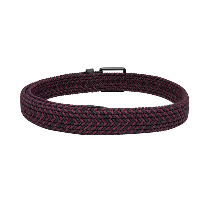 Tommy Hilfiger Red & Navy Kells Non Reversible Belt - Medium