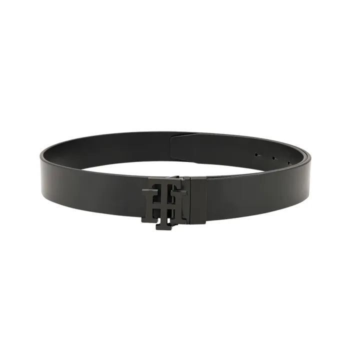 Tommy Hilfiger Black & Black Marfa Reversible Belt - Small