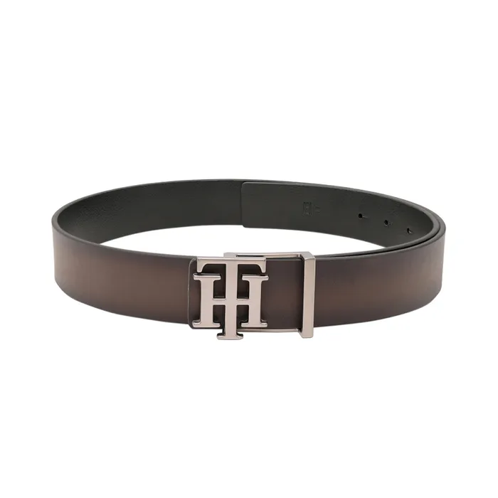 Tommy Hilfiger Brown & Black Offay Reversible Belt - Extra Large