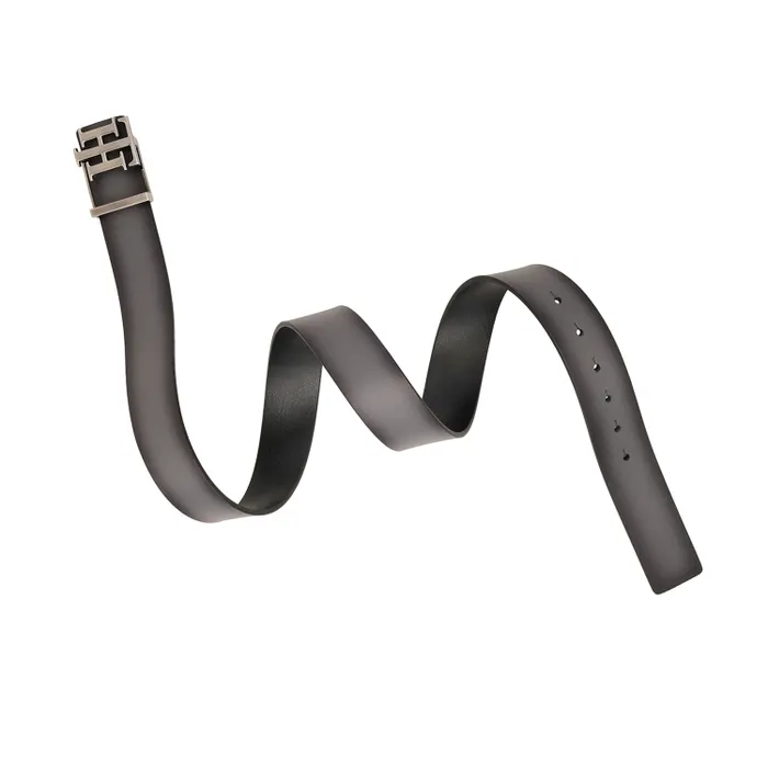 Tommy Hilfiger Dark Grey & Black Offay Reversible Belt - Extra Large