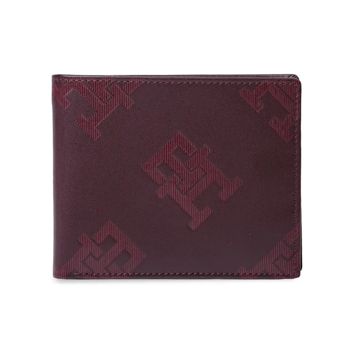 Tommy Hilfiger Branco Global Coin Wallet - Wine