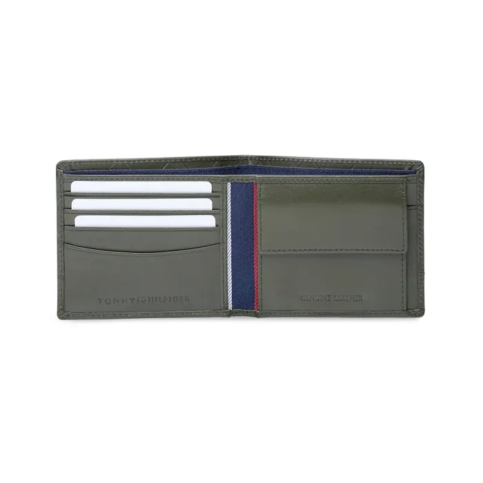 Tommy Hilfiger Kornos Global Coin Wallet - Olive