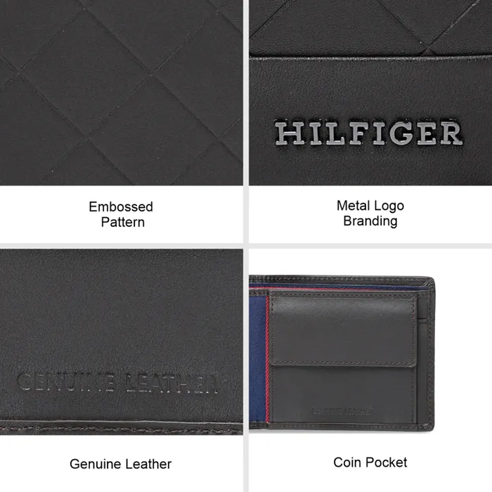Tommy Hilfiger Kornos Global Coin Wallet - Brown