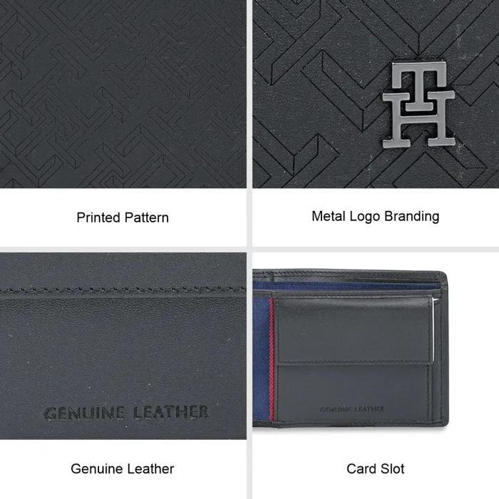 Tommy Hilfiger Tavros Global Coin Wallet - Black