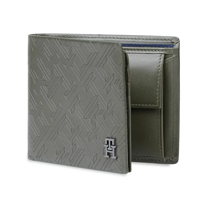 Tommy Hilfiger Tavros Multicard Coin Wallet-Olive