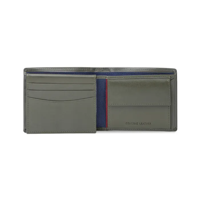 Tommy Hilfiger Tavros Multicard Coin Wallet-Olive