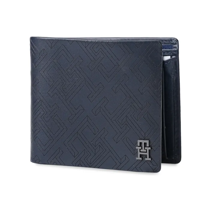 Tommy Hilfiger Tavros Global Coin Wallet-Navy