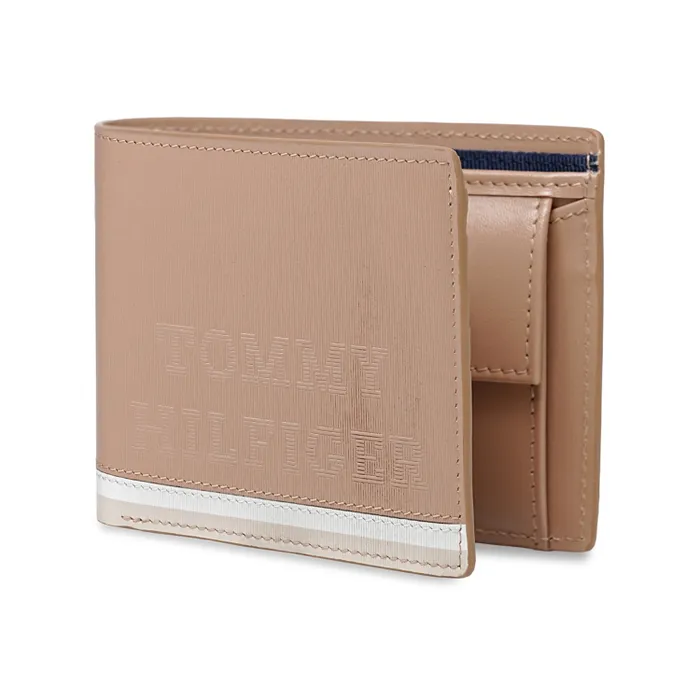 Tommy Hilfiger Avlona Global Coin Wallet - Khaki+White+Beige