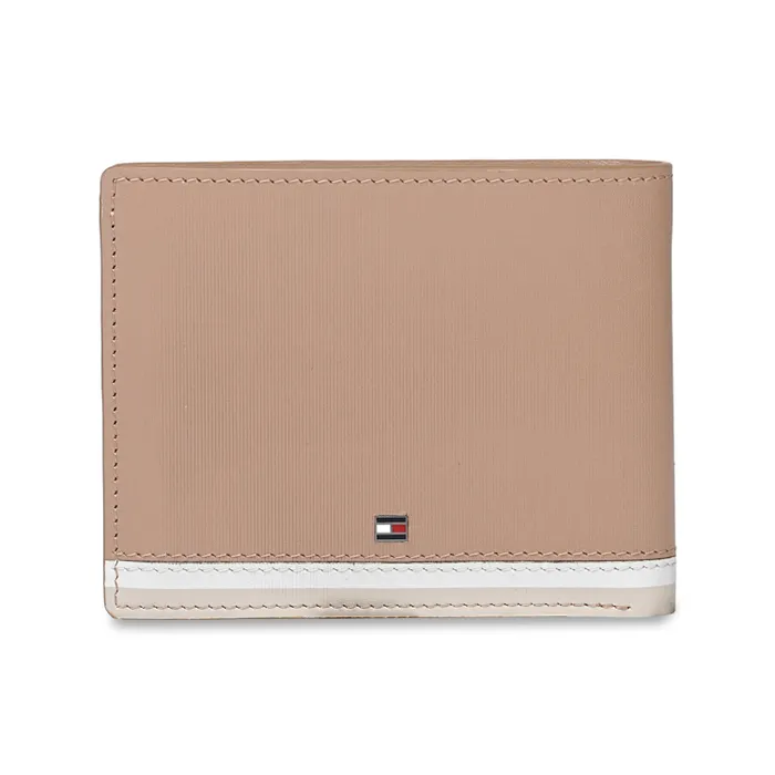 Tommy Hilfiger Avlona Global Coin Wallet - Khaki+White+Beige