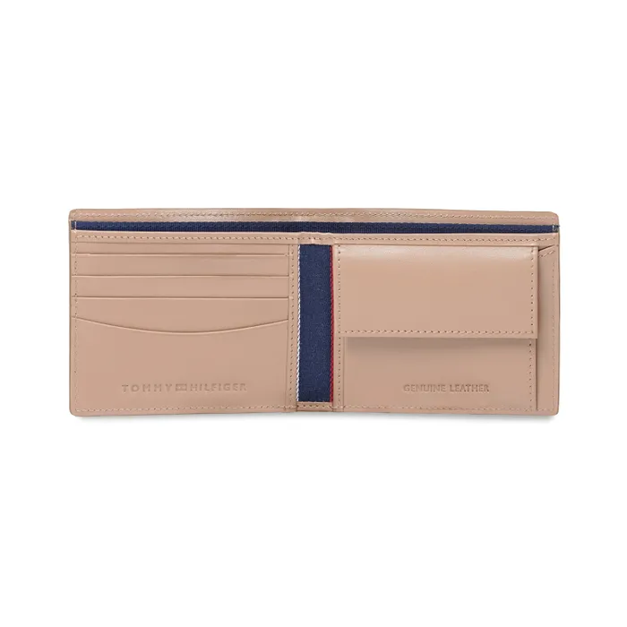 Tommy Hilfiger Avlona Global Coin Wallet - Khaki+White+Beige