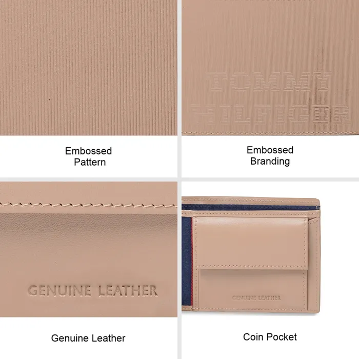 Tommy Hilfiger Avlona Global Coin Wallet - Khaki+White+Beige