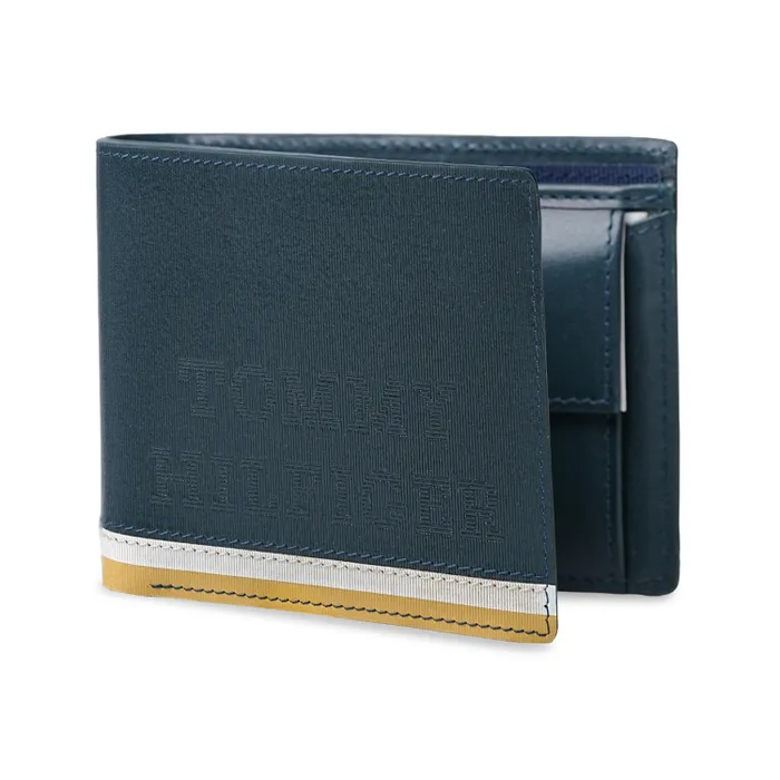Tommy Hilfiger Avlona Global Coin Wallet - Bottle Green+White+Yellow
