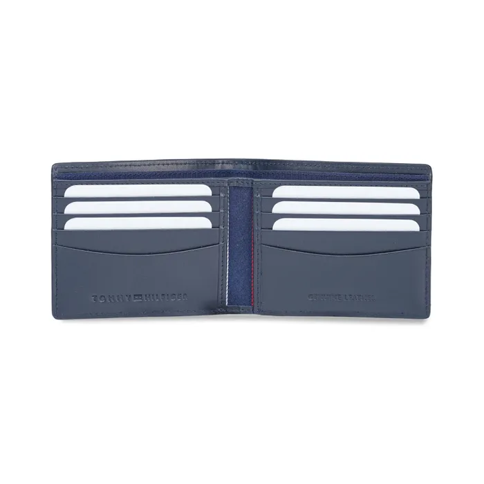 Tommy Hilfiger Avlona Slimfold Wallet - Navy+White+Burgundy