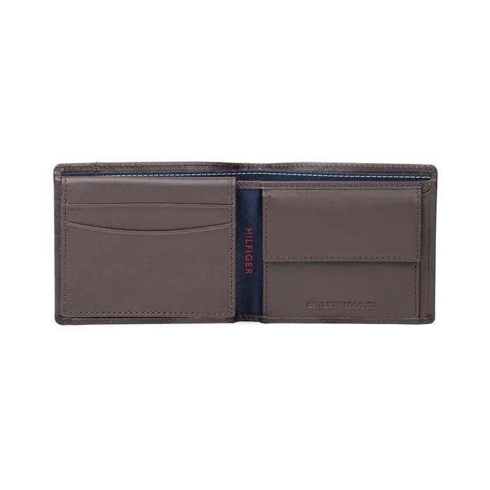 Tommy Hilfiger Eldred Multicard Coin Wallet - Brown
