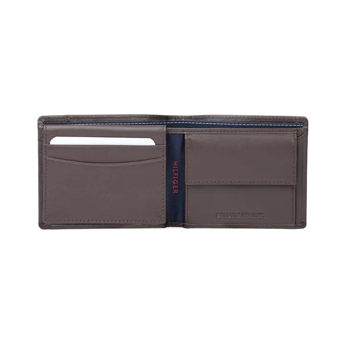 Tommy Hilfiger Eldred Multicard Coin Wallet - Brown