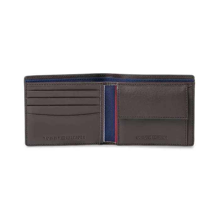 Tommy Hilfiger Pyrgos Global Coin Wallet - Brown