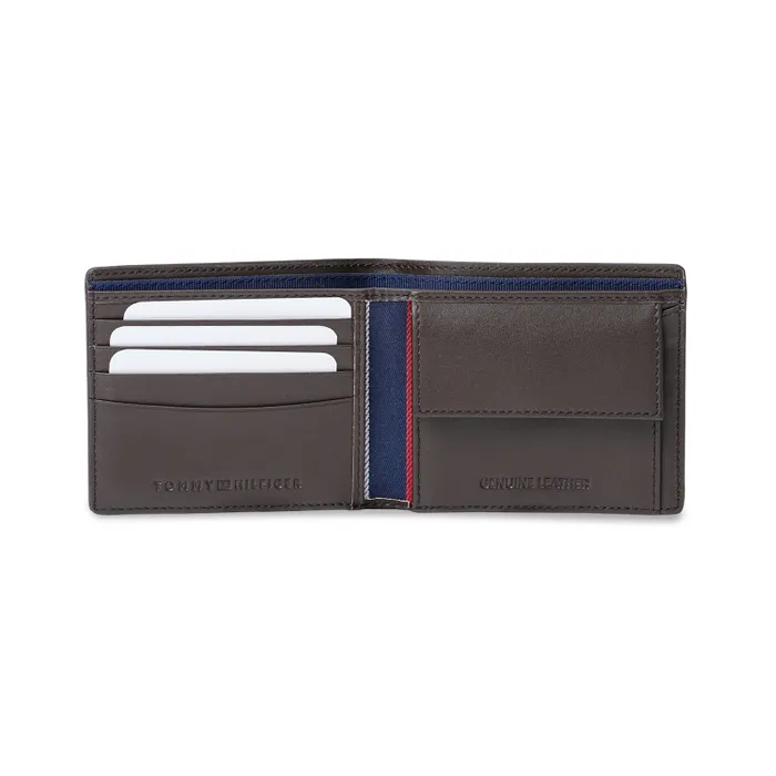 Tommy Hilfiger Pyrgos Global Coin Wallet - Brown