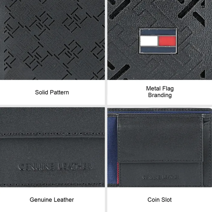 Tommy Hilfiger Strovolos Global Coin Wallet - Black