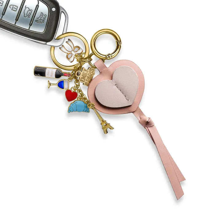 Sheaffer Gift Set Sentinel E321 Emily in Paris Pink Matte Finish Ballpoint Pen with Leather Bag Charm Keychain