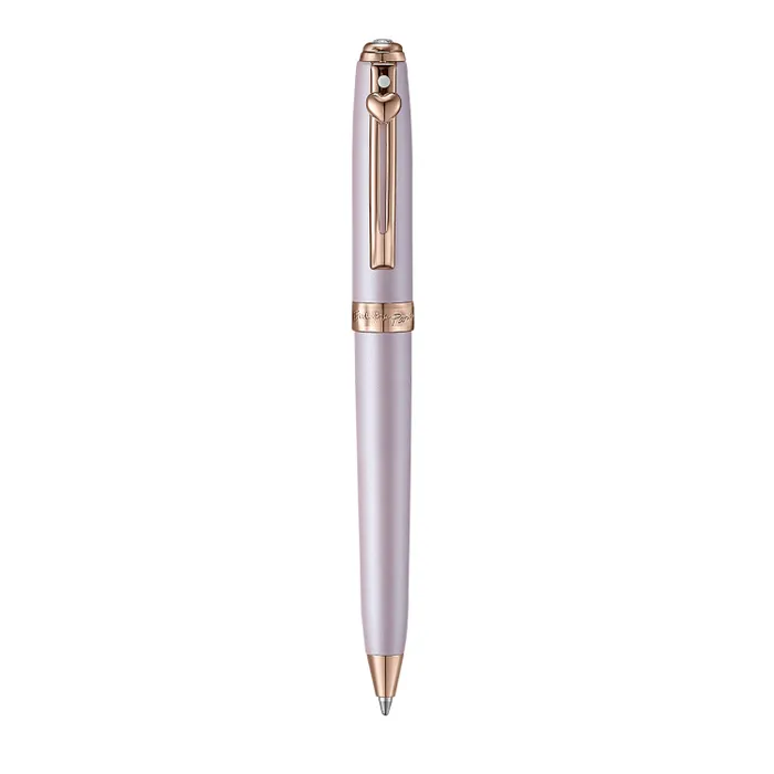 Sheaffer Gift Set Emily in Paris Prelude Mini E9810 Pastel Pink Ballpoint Pen with Leather Bag Charm Keychain