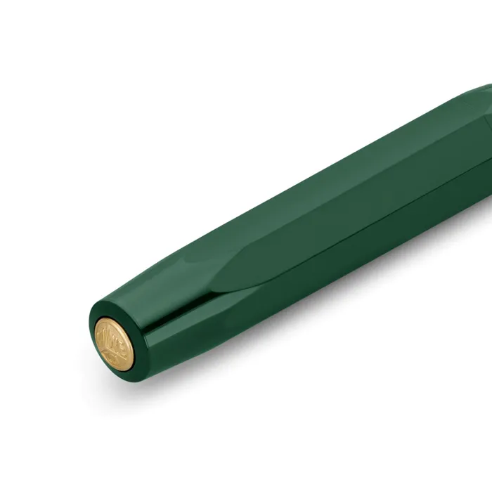 Kaweco Classic Sport Green With Clip And 23K Gold-Plated Steel Nib And Iridium Tip Fountain Pen-Fine