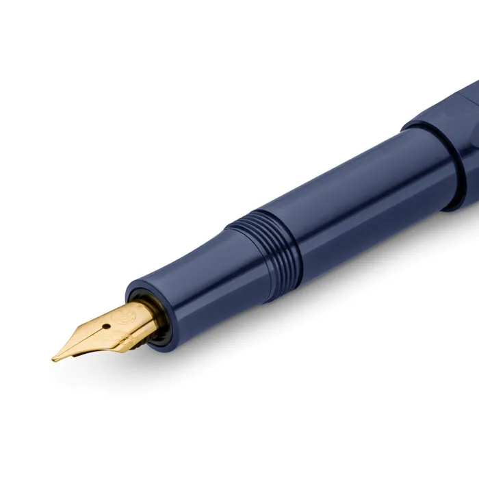 Kaweco Classic Sport Navy Blue With 23K Gold-Plated Steel Nib And Iridium Tip Fountain Pen-Medium