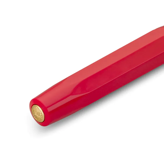 Kaweco Classic Sport Red With 23K Gold-Plated Steel Nib And Iridium Tip Fountain Pen-Medium