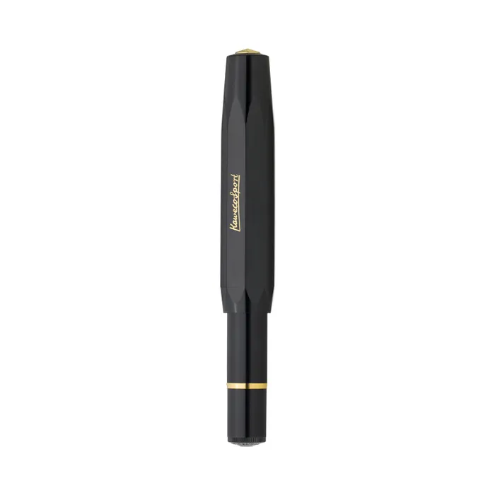 Kaweco Piston Classic Sport Premium Black/Gold Fountain Pen-Medium
