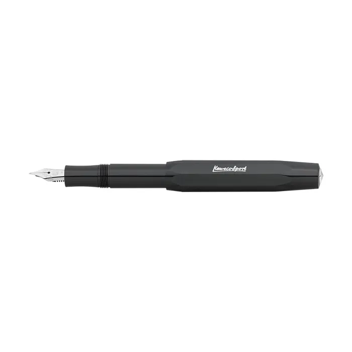 Kaweco Skyline Sport Black Premium With Clip Fountain Pen-Medium