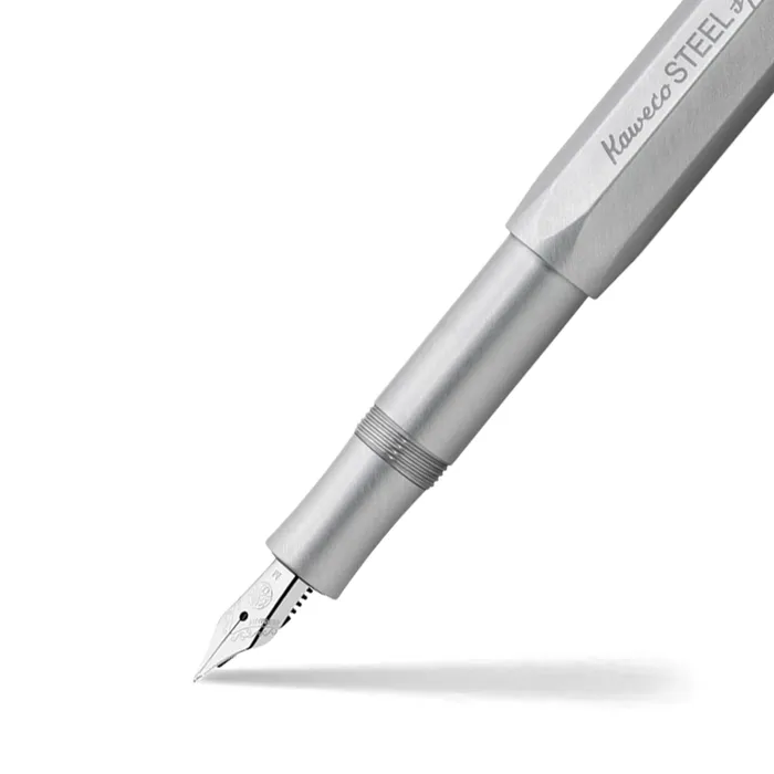 Kaweco Steel Sport Exclusive Stainless Steel Fountain Pen-Medium