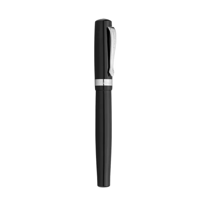 Kaweco Student Premium Acrylic Black And Silver Details Fountain Pen-Medium