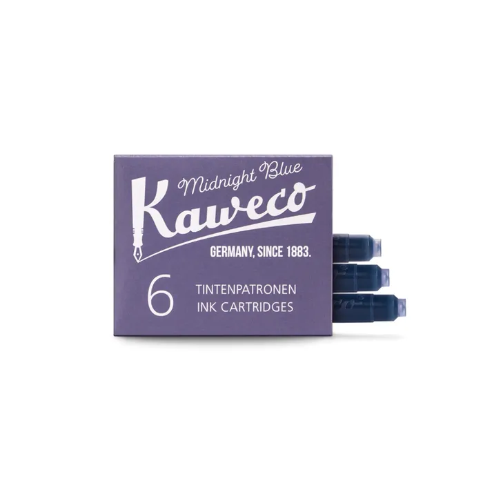 Kaweco Ink Cartridges pack of 6-Midnight Blue