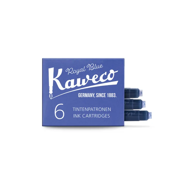 Kaweco Ink Cartridges pack of 6-Royal Blue