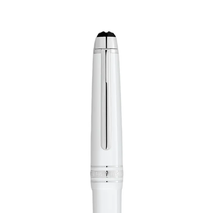 Montblanc 145 MeisterstÃ¼ck Classique White Fountain Pen- Medium