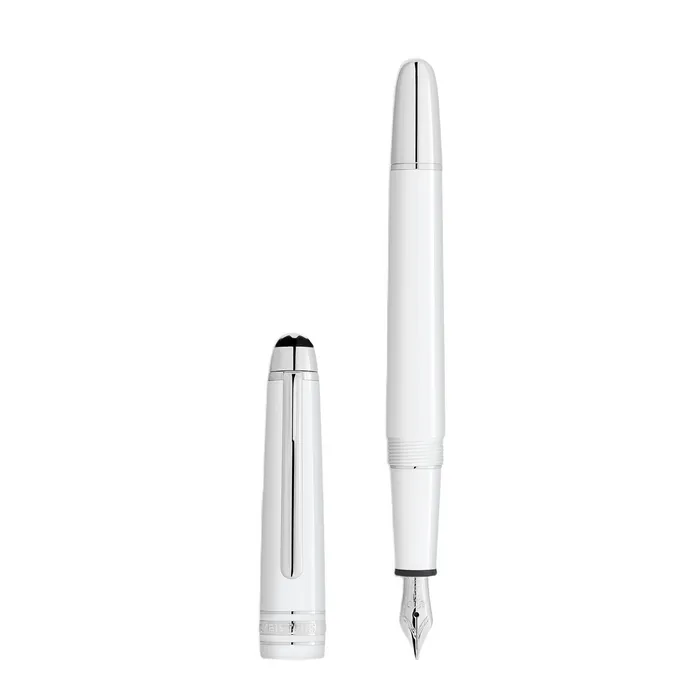 Montblanc 145 MeisterstÃ¼ck Classique White Fountain Pen- Medium