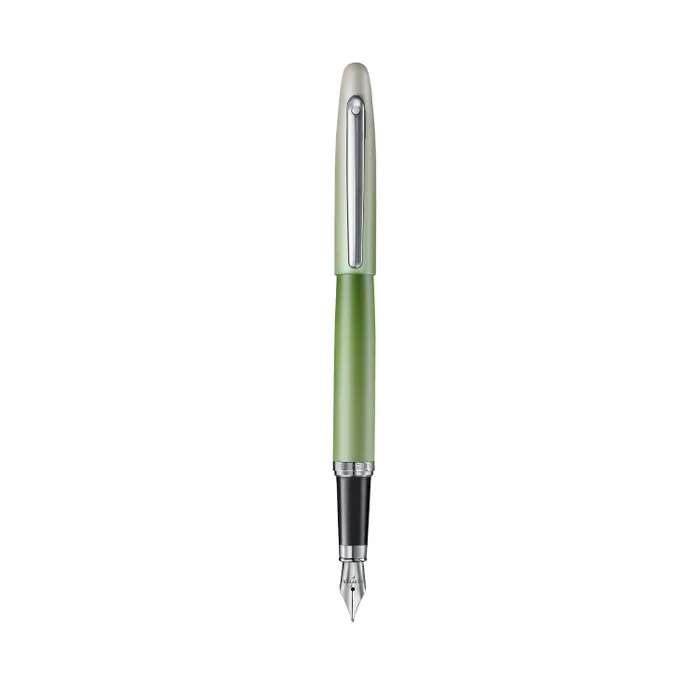 Sheaffer VFM 9431 Matcha Edition Green Ombre Gradient Fountain Pen with Chrome-plated Trims (Fine)