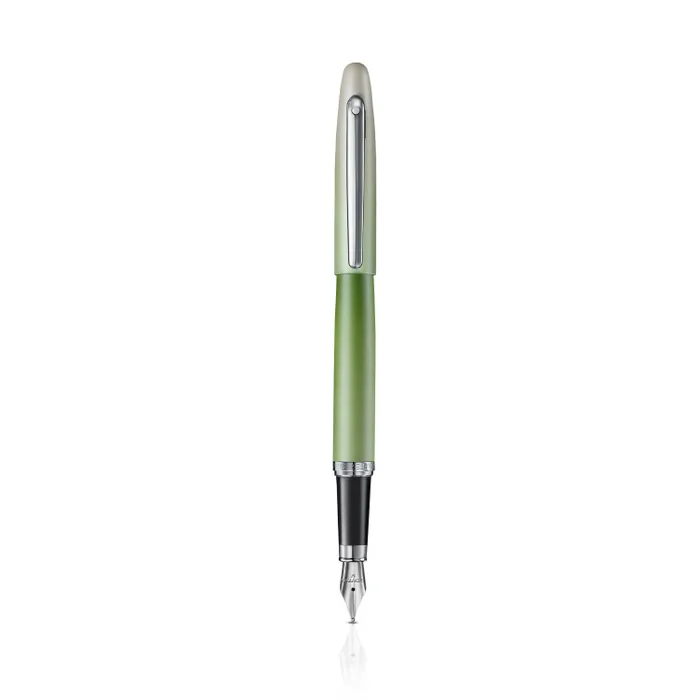 Sheaffer VFM 9431 Matcha Edition Green Ombre Gradient Fountain Pen with Chrome-plated Trims (Medium)
