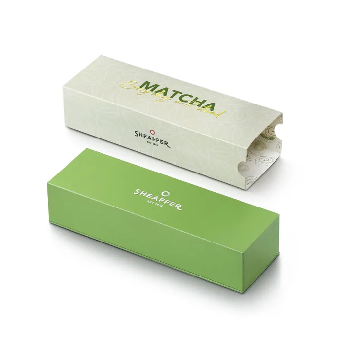 Sheaffer VFM 9431 Matcha Edition Green Ombre Gradient Rollerball Pen with Chrome-plated Trims
