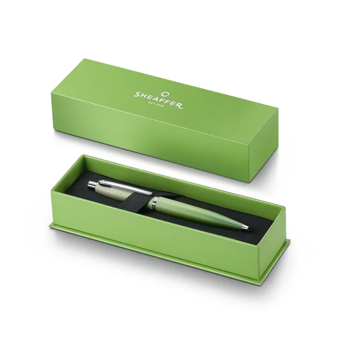 Sheaffer VFM 9431 Matcha Edition Green Ombre Gradient Ballpoint Pen with Chrome-plated Trims